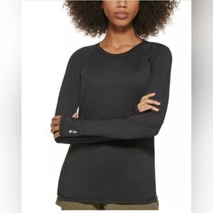 G.H. Bass Trail Performance T-shirt Women's L Black Crew Neck S/S Pullover